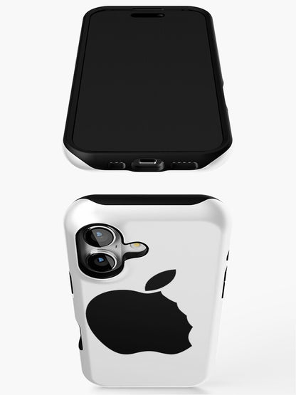 Apple logo bitten into iPhone Case